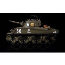 Czołg zdalnie sterowany ASG/IR/dźwięk/dym 1:16 U.S.Medium Tank M4A3 Sherman RTR 2.4Ghz - Heng Long 3898-1U (PRO2)